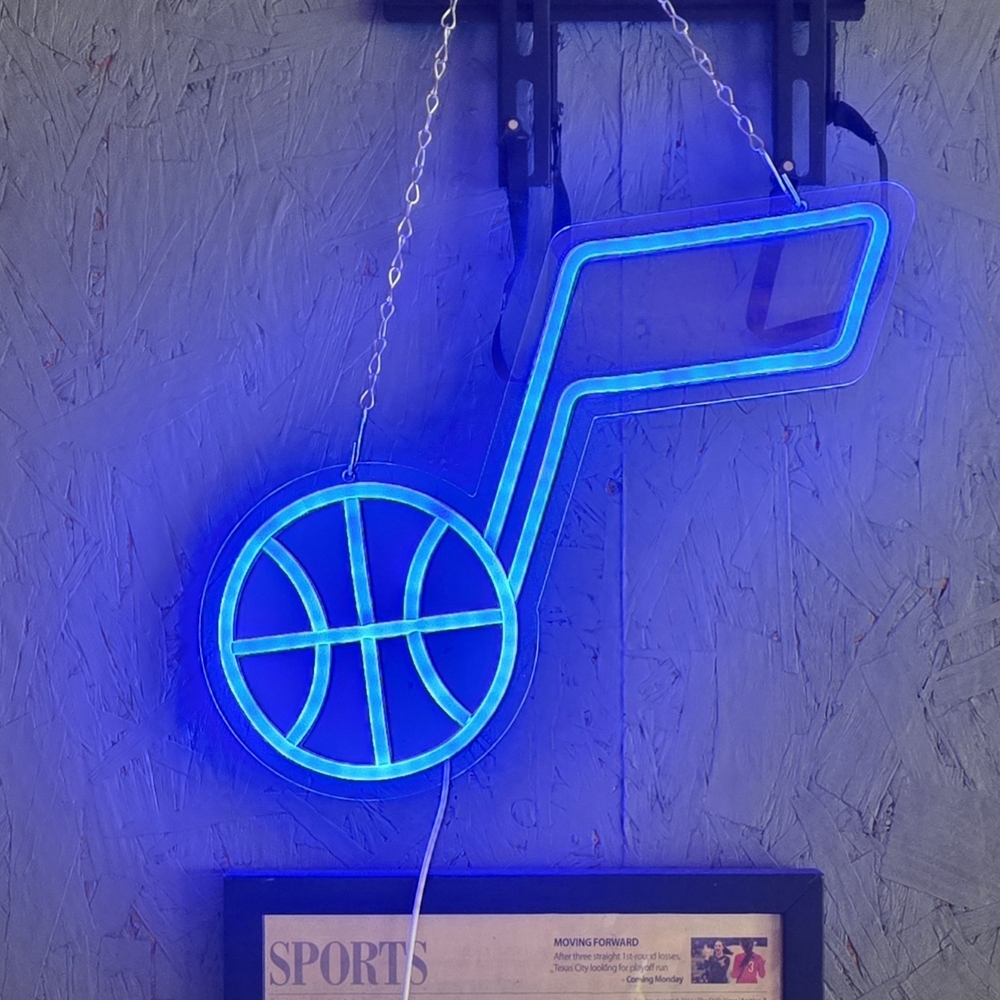 Blue Basketball LED Neon Sign
